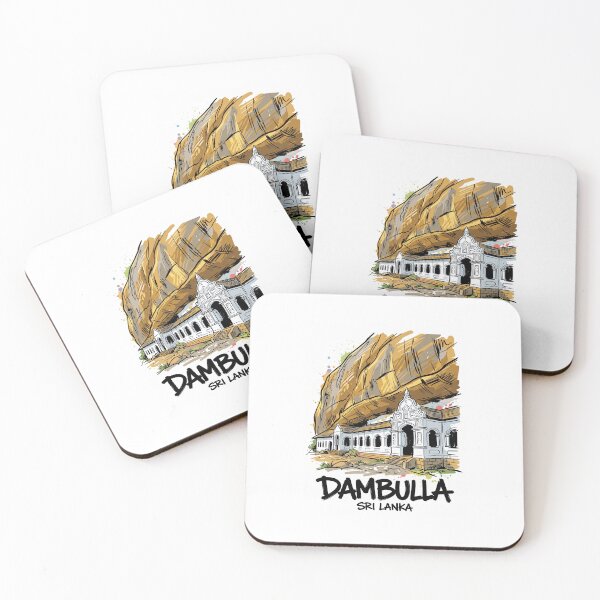 Item preview, Dambulla Cave Temple Sri Lanka Travel Poster designed and sold by Merch by Das Design Studio.