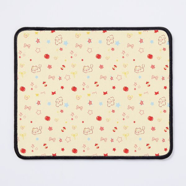 Item preview, Cute Kawaii Cat Apple Star Pattern designed and sold by Calfona.