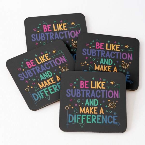 Item preview, Be Like Subtraction and Make A Difference Math Teacher 4 designed and sold by Positive&FunnyThings.
