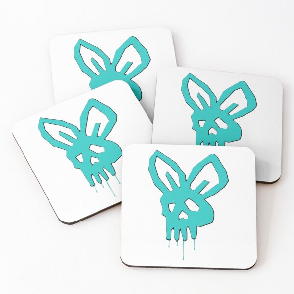 Item preview, Nutty Bunny Skull nutz Teal Graffiti Spray Bunny Skull Graphic designed and sold by DalmatiaGlitter.