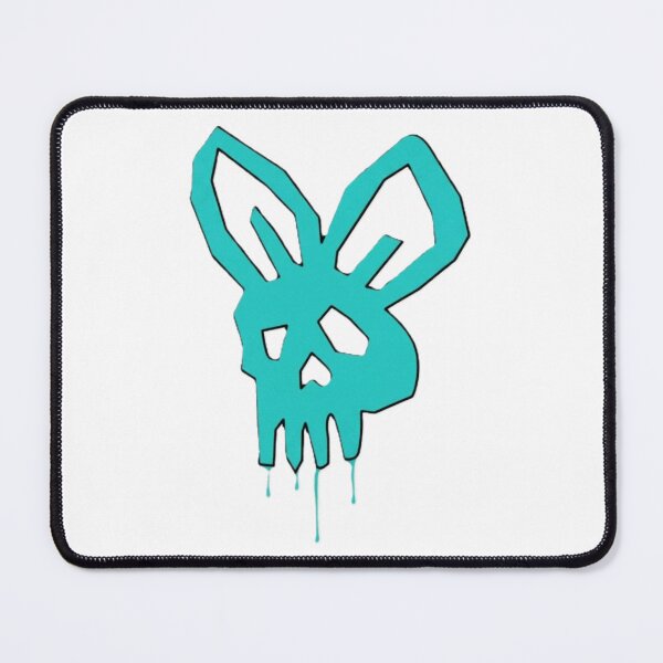 Item preview, Nutty Bunny Skull nutz Teal Graffiti Spray Bunny Skull Graphic designed and sold by DalmatiaGlitter.