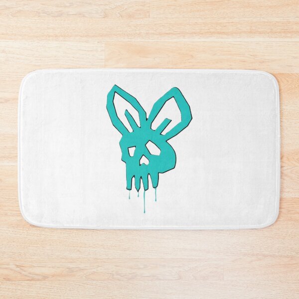 Item preview, Nutty Bunny Skull nutz Teal Graffiti Spray Bunny Skull Graphic designed and sold by DalmatiaGlitter.