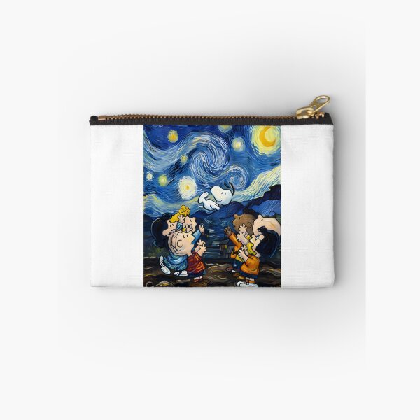 Item preview, Cute Comic Friends Under Starry Night | Van Gogh Style Painting Parody Art | Aesthetic Swirling Sky Fine Art Mashup | Best Gift designed and sold by DodgerTheHunter.