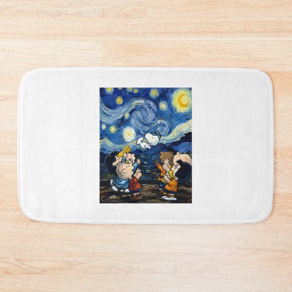 Item preview, Cute Comic Friends Under Starry Night | Van Gogh Style Painting Parody Art | Aesthetic Swirling Sky Fine Art Mashup | Best Gift designed and sold by DodgerTheHunter.