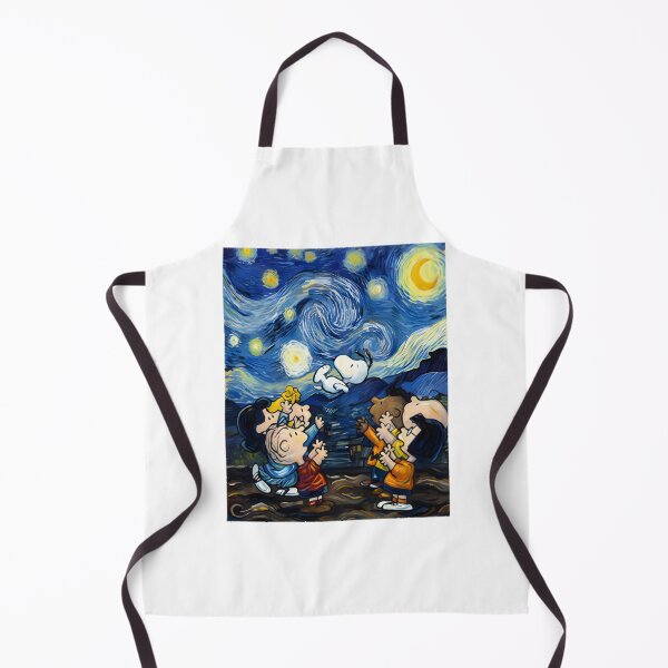 Item preview, Cute Comic Friends Under Starry Night | Van Gogh Style Painting Parody Art | Aesthetic Swirling Sky Fine Art Mashup | Best Gift designed and sold by DodgerTheHunter.