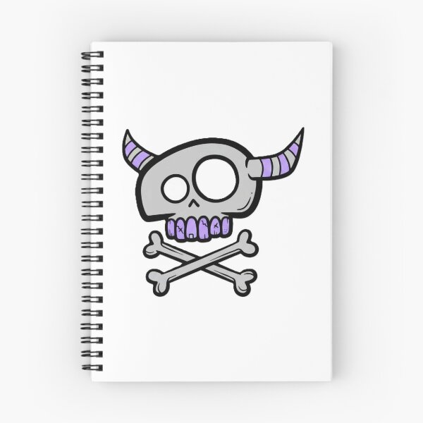 Item preview, Skull nutz Funny Cartoon Horned Skull Crossbones Graphic designed and sold by DalmatiaGlitter.