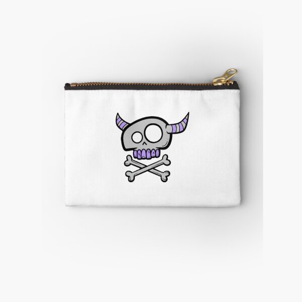 Item preview, Skull nutz Funny Cartoon Horned Skull Crossbones Graphic designed and sold by DalmatiaGlitter.