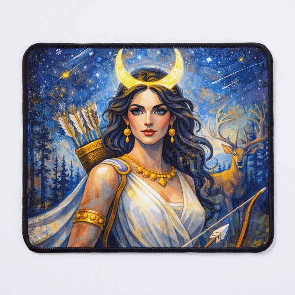 Item preview, Goddess Diana Painting – Roman Mythology and Moonlight designed and sold by GalleryKauffeld.