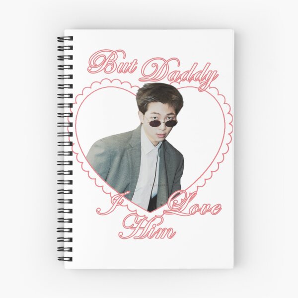 Item preview, BTS RM Namjoon "But Daddy I Love Him" Pink Heart Aesthetic designed and sold by Mooncreates7.
