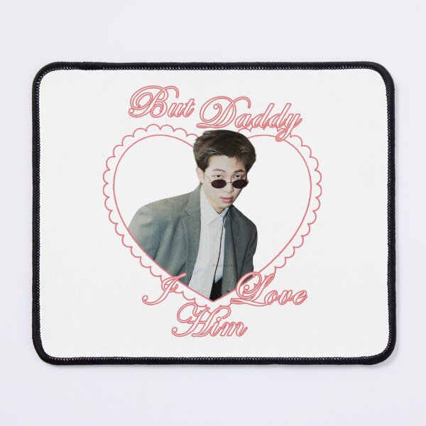 Item preview, BTS RM Namjoon "But Daddy I Love Him" Pink Heart Aesthetic designed and sold by Mooncreates7.