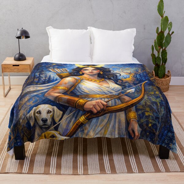 Item preview, Goddess Diana Painting – Roman Mythology and Moonlight designed and sold by GalleryKauffeld.
