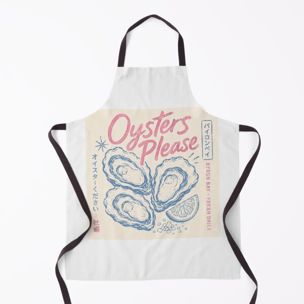 Item preview, Oysters Please Byron Bay Fresh Daily Aussie Oyster Bar Retro Stamp designed and sold by Yellowriversss.
