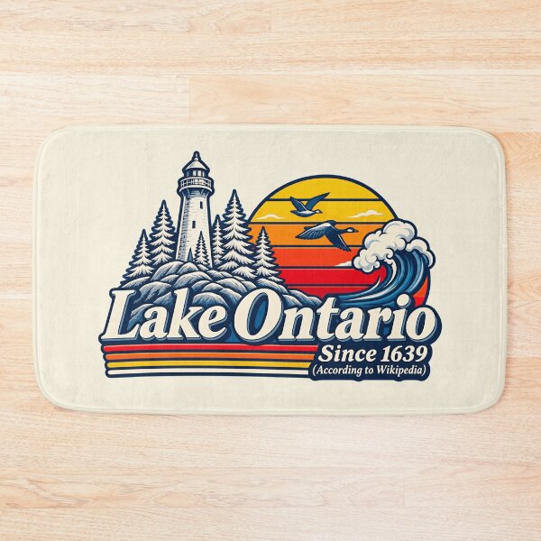 Item preview, Lake Ontario Lighthouse Vintage Retro Sunset Graphic designed and sold by KungPowUnicorn.