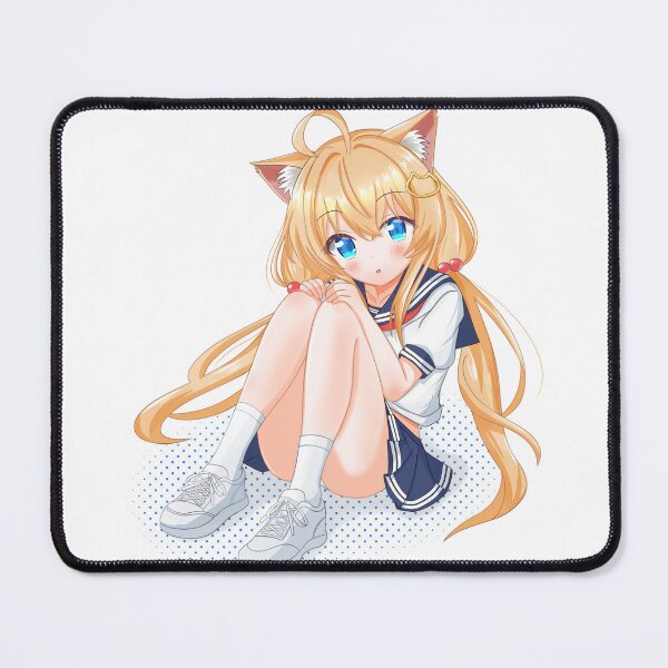 Item preview, Sitting Blonde Nekomimi Sailor Girl designed and sold by mecomo shop.