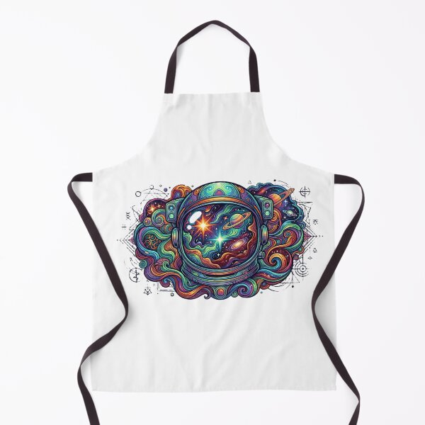 Item preview, Psychedelic Cosmic Astronaut Galaxy Nebula Space Art designed and sold by Pyt27.