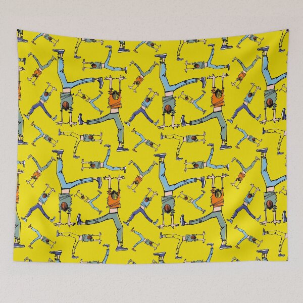 Item preview, Upside down pattern in yellow designed and sold by Irina Ivanova.