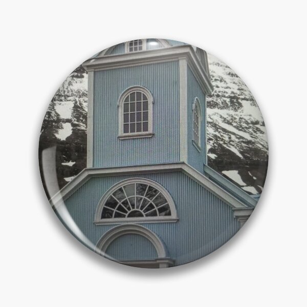Item preview, Blue Church with Mountain Backdrop designed and sold by Federicadaoffa.