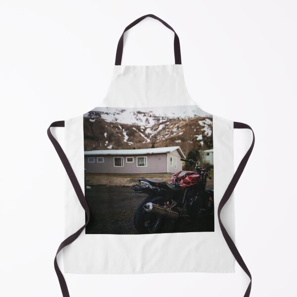 Item preview, Motorcycle in Snowy Mountain Setting designed and sold by Federicadaoffa.
