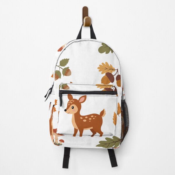 Item preview, Cute Baby Deer Autumn Forest Acorns and Leaves Vector Sticker Pack designed and sold by ElenMart.