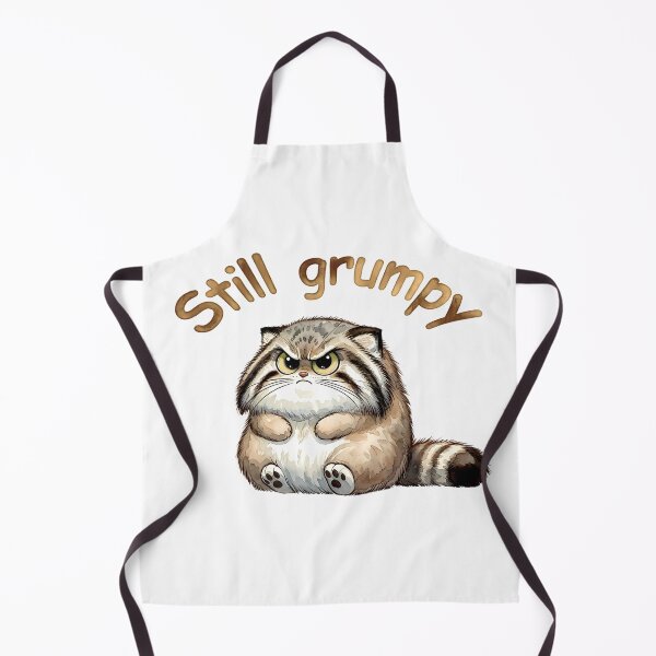 Item preview, Cute Grumpy Pallas Cat Watercolor Art — Still Grumpy designed and sold by PawtopiaArt.