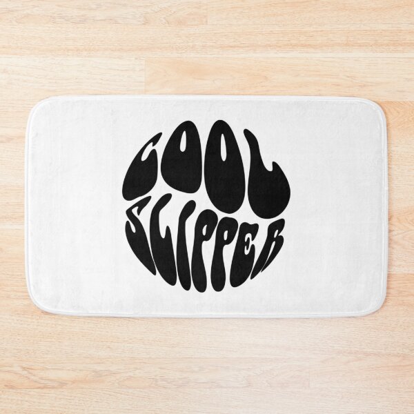 Item preview, Cool Slipper Text Monochrome White designed and sold by trinidad-shizue.