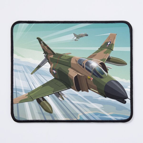 Item preview, F-4 Phantom II Banking Illustration designed and sold by Airpower Art.