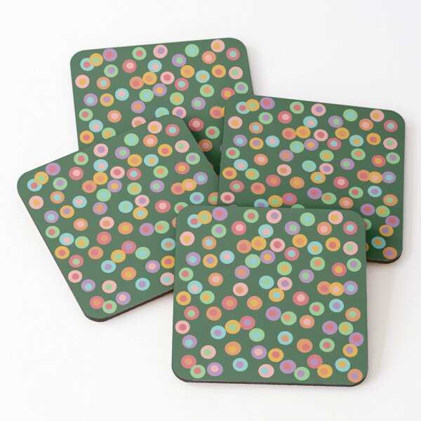 Item preview, Green Colourful dots designed and sold by Line & Tide.