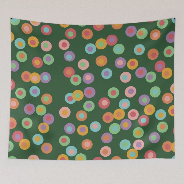 Item preview, Green Colourful dots designed and sold by Line & Tide.