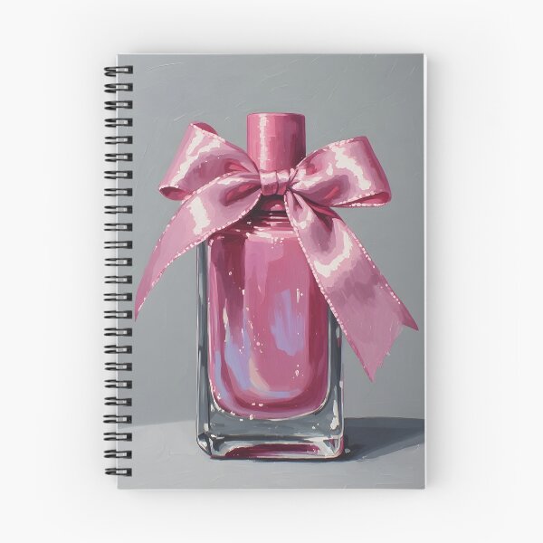 Item preview, Pink Nail Polish Bottle with Satin Bow | Glam Oil Painting Art designed and sold by Sweetchaos73.