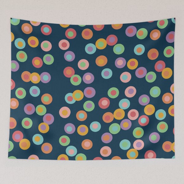 Item preview, Blue Colourful dots designed and sold by Line & Tide.