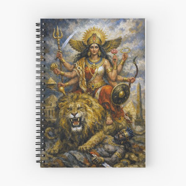 Item preview, Goddess Durga Painting – Hindu Mythology and Divine Strength designed and sold by GalleryKauffeld.