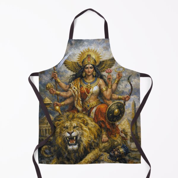 Item preview, Goddess Durga Painting – Hindu Mythology and Divine Strength designed and sold by GalleryKauffeld.