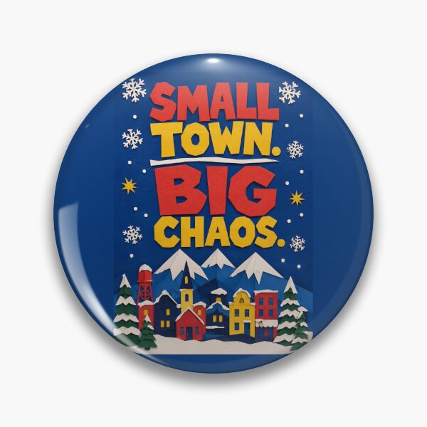 Item preview, Small Town Big Chaos Cutout Satire Comeback Tee designed and sold by Fanverse Merchandise.