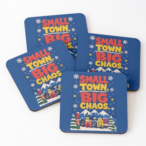 Item preview, Small Town Big Chaos Cutout Satire Comeback Tee designed and sold by Fanverse Merchandise.