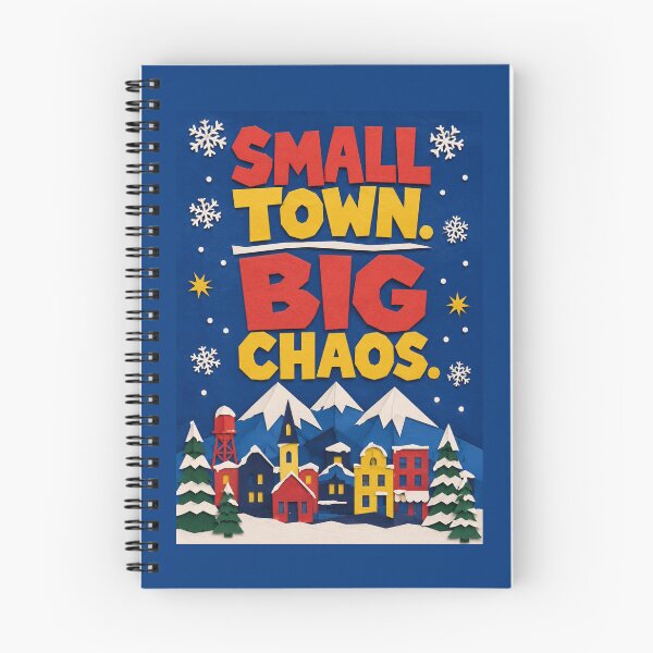 Item preview, Small Town Big Chaos Cutout Satire Comeback Tee designed and sold by Fanverse Merchandise.