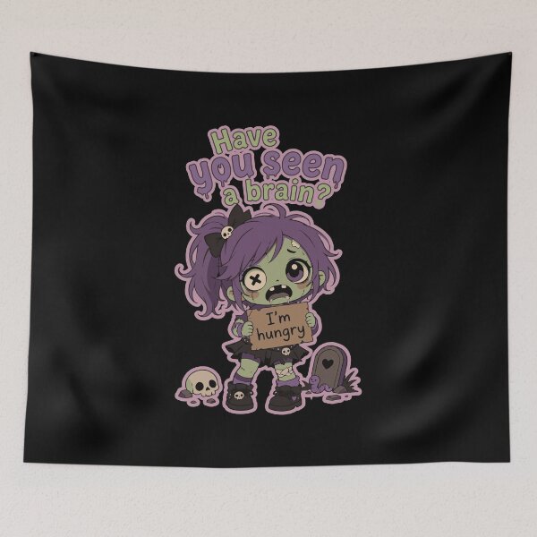 Item preview, "Have you seen a brain? I'm hungry" - Zombie girl designed and sold by Volshira.