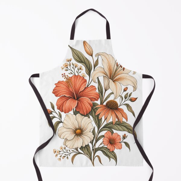 Item preview, Terracotta Lily Bouquet – Line Art Botanical Illustration designed and sold by @SHINTOSARTSTORE.
