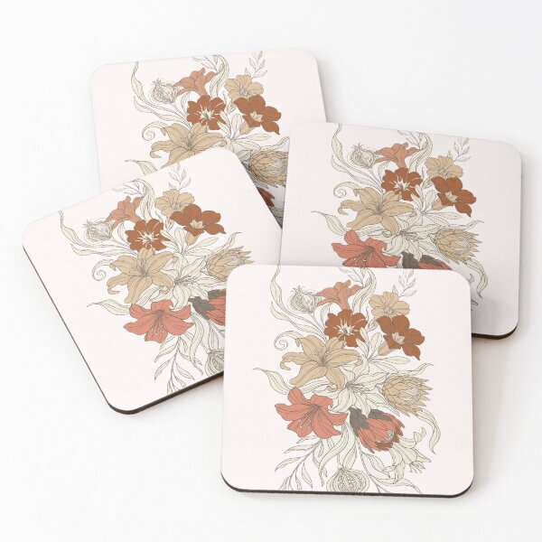 Item preview, Vintage Botanical Bouquet – Hibiscus and Lily Illustration designed and sold by @SHINTOSARTSTORE.