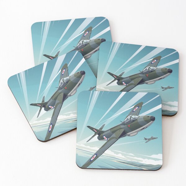Item preview, Hawker Hunter Jet Banking Illustration designed and sold by Airpower Art.