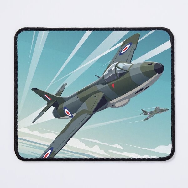 Item preview, Hawker Hunter Jet Banking Illustration designed and sold by Airpower Art.
