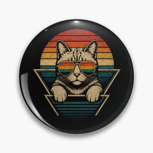 Item preview, Retro Cat Sunglasses Vintage Sunset Triangle  designed and sold by Moizento.