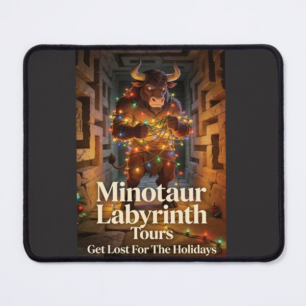 Item preview, Minotaur Labyrinth Tours - Get Lost For The Holidays (Funny Christmas Edition designed and sold by GodsMonsterss.