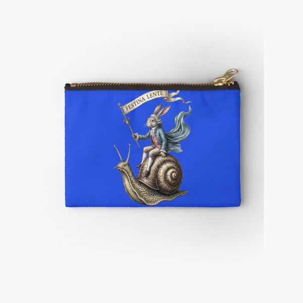 Item preview, Festina Lente Rabbit Riding a Snail Vintage Art designed and sold by Bhaskar Digital Art.