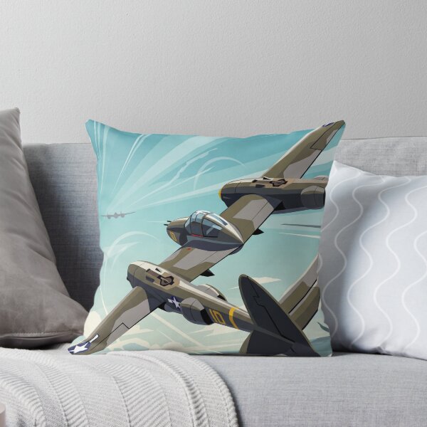 Item preview, P-38 Lightning Banking Illustration designed and sold by Airpower Art.