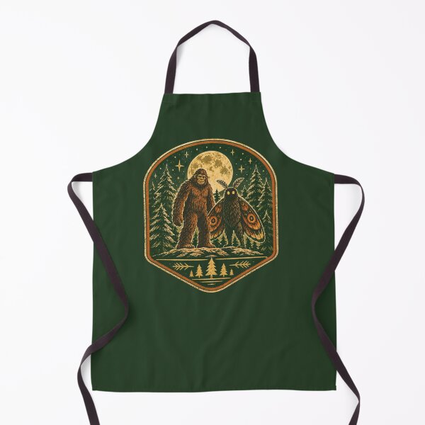 Item preview, Cryptid Hunter Vintage Field Guide Bigfoot Mothman Badge Tee designed and sold by Fanverse Merchandise.