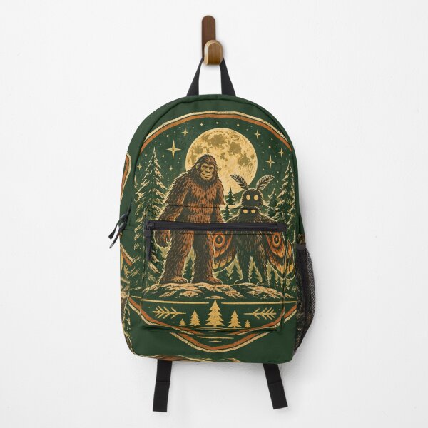 Item preview, Cryptid Hunter Vintage Field Guide Bigfoot Mothman Badge Tee designed and sold by Fanverse Merchandise.
