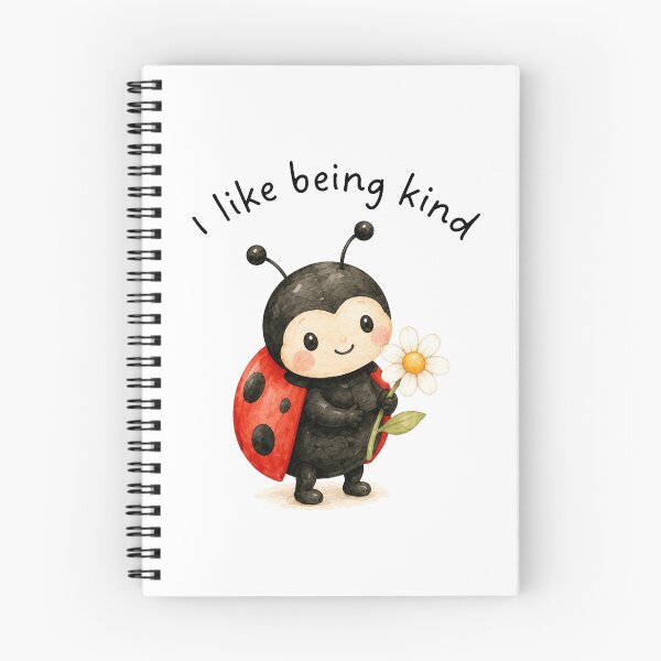Item preview, Ladybug with I like being kind quote designed and sold by Birdsong Blessings.