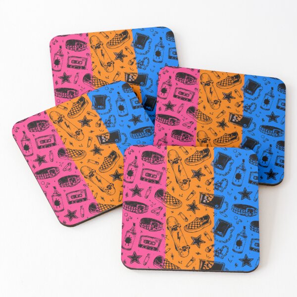 Item preview, Pop Punk Skate Doodle Seamless Pattern Y2K Print designed and sold by Fanverse Merchandise.
