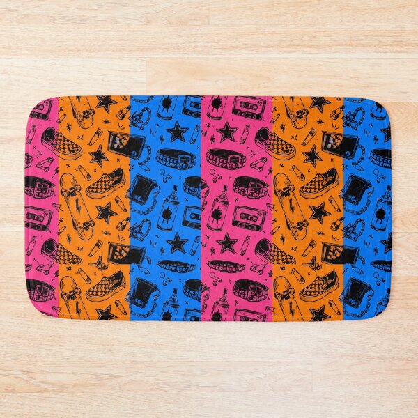 Item preview, Pop Punk Skate Doodle Seamless Pattern Y2K Print designed and sold by Fanverse Merchandise.