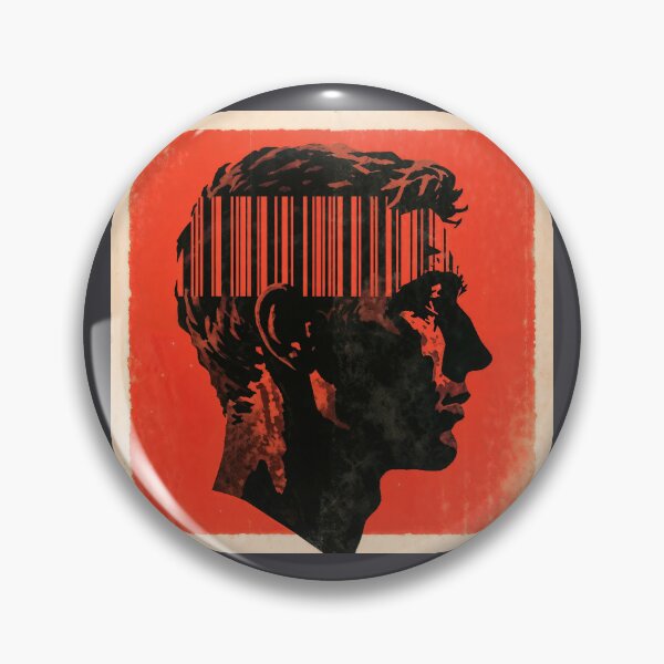 Item preview, Human Head with Brain and Barcode designed and sold by Mike Kiev art.